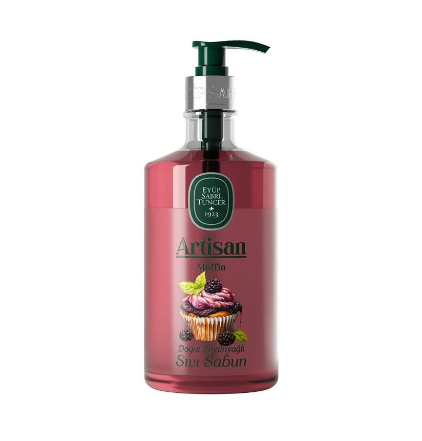 Eyüp Sabri Tuncer Artisan Doğal Zeytinyağlı Sıvı Sabun Muffin 600 ml
