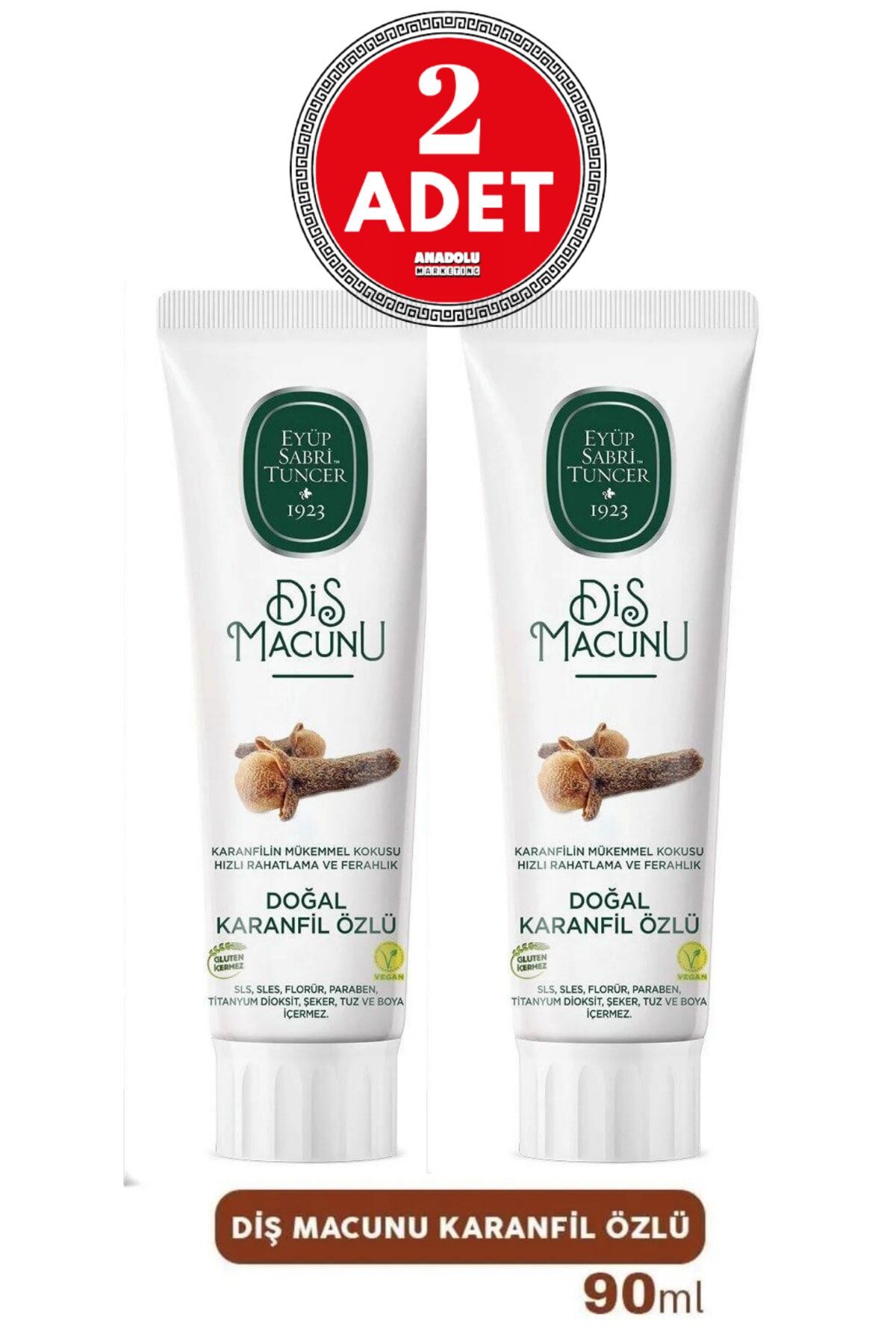 Eyüp Sabri Tuncer Diş Macunu Karanfil Özlü 90 ml x 2 Adet