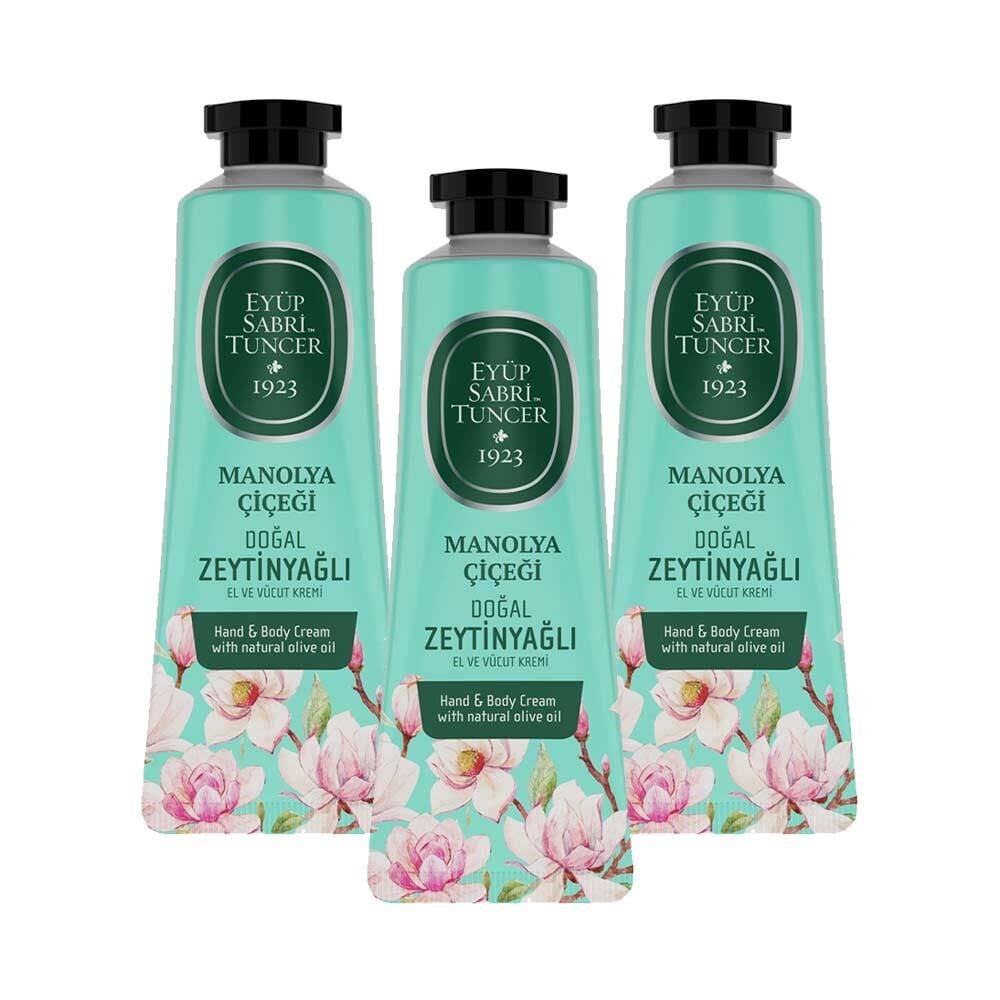 Eyüp Sabri Tuncer El ve Vücut Kremi Manolya Çiçeği 50 ml x 3