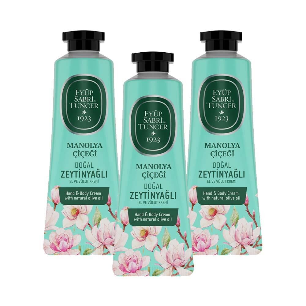 Eyüp Sabri Tuncer El ve Vücut Kremi Manolya Çiçeği 50 ml x 3