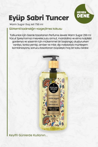 3 Adet Eyüp Sabri Tuncer Warm Sugar Duş Jeli 750 ml ve ROSIE Pamuk 60'lı