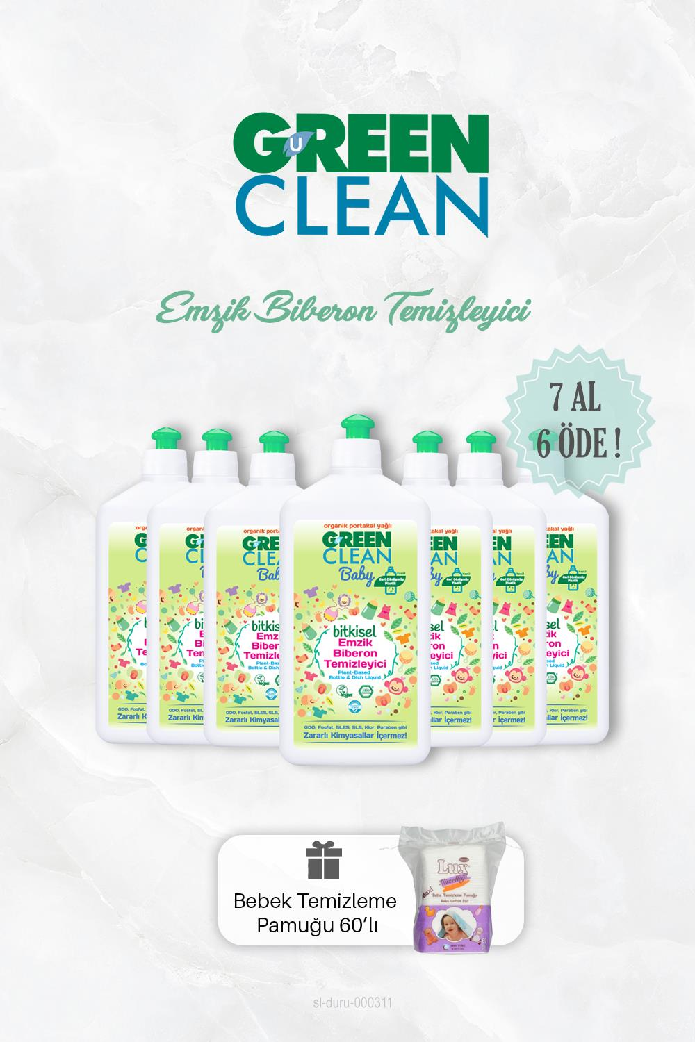7 AL 6 ÖDE Bitkisel Emzik Biberon Temizleyici 500 ml