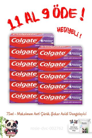 11 Al 9 Öde Maksimum Anti Çürük Şeker Asidi Dengeleyici Diş Macunu 75 ml