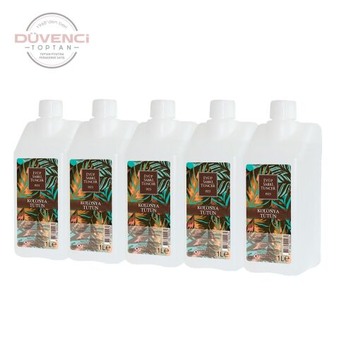 Eyüp Sabri Tuncer Tütün Kolonyası Yedek Şişe 1 Litre x 5 Adet