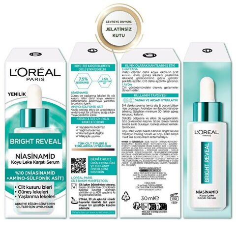 Loreal Paris Bright Reveal Koyu Leke Karşıtı Niasinamid Serum 30 ml