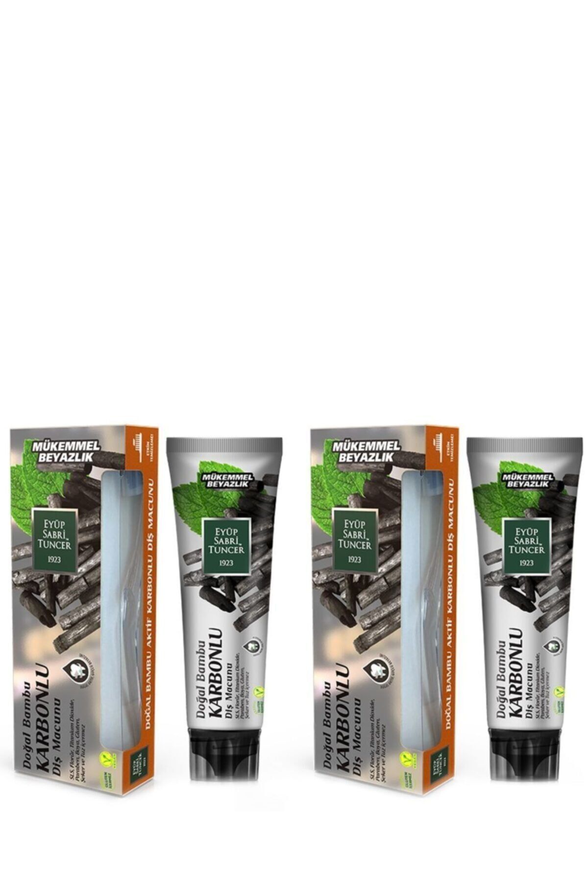 Eyüp Sabri Tuncer Doğal Aktif Bambu Karbonlu Diş Macunu 75 ml x 2