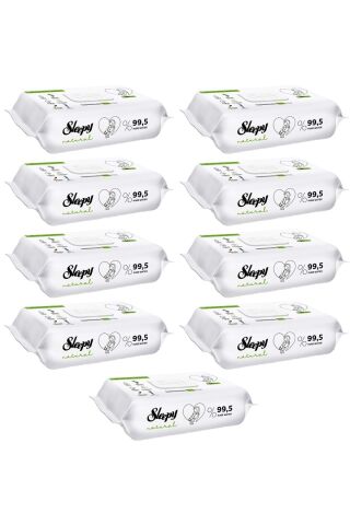 Sleepy Natural Yenidoğan Islak Mendili 90'lı Toplam 9 Paket