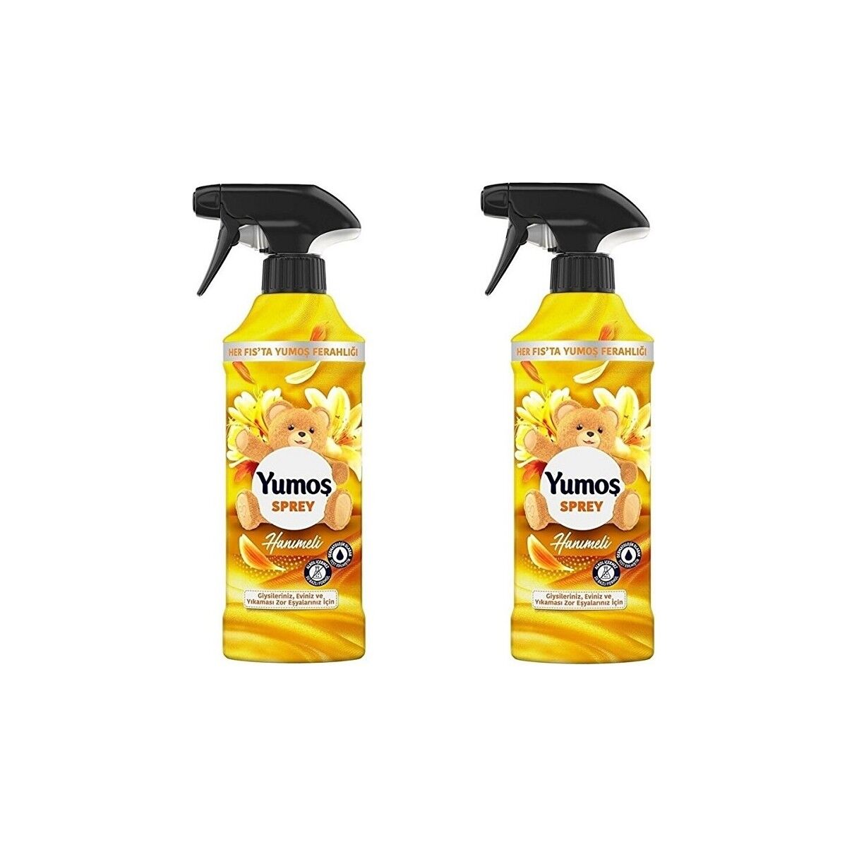 Yumoş Sprey Yıkaması Zor Eşyalar İçin Hanımeli 2 x 450 ml