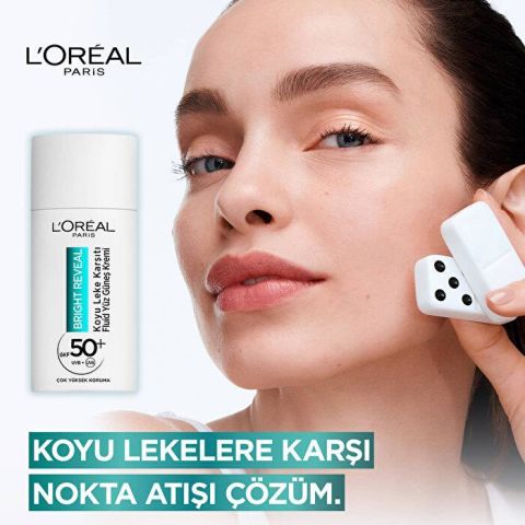 L'oreal Paris Bright Reveal Spf 50+ Koyu Leke Karşıtı Yüz Güneş Kremi 50 ml