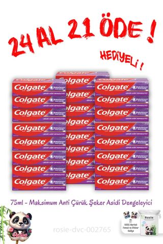 24 Al 21 Öde Maksimum Anti Çürük Şeker Asidi Dengeleyici Diş Macunu 75 ml