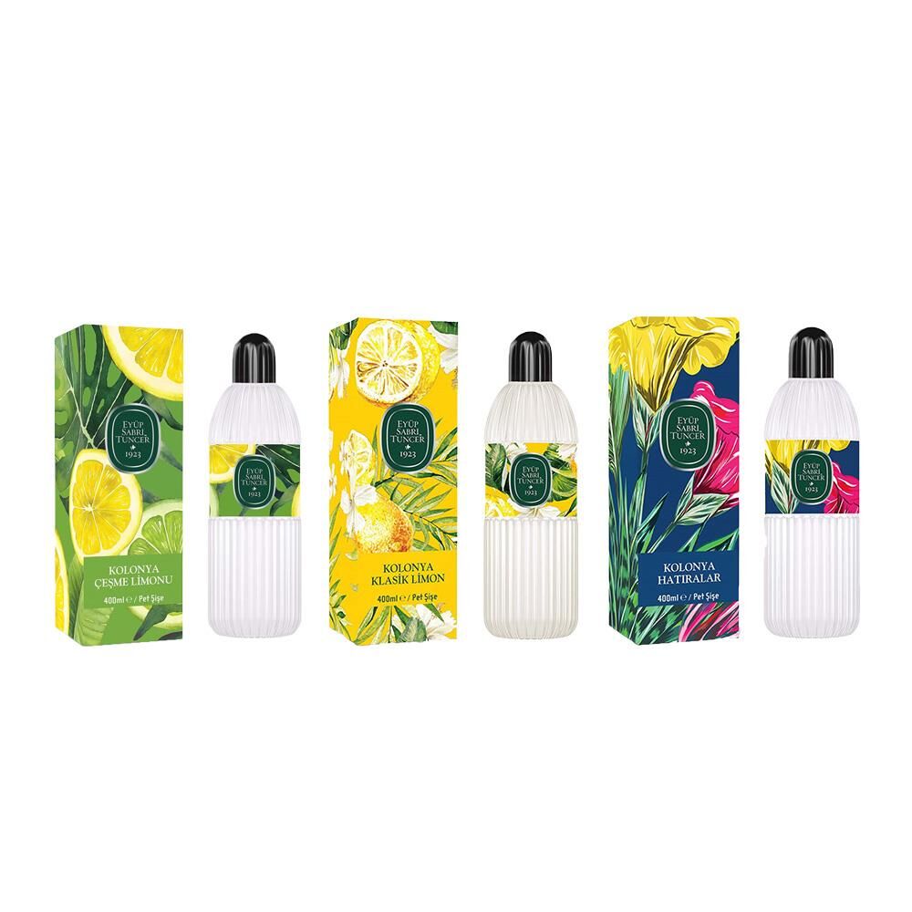 Eyüp Sabri Tuncer Kolonya Çeşme Limonu, Klasik Limon ve Hatıralar Pet Şişe 400 ml