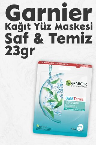 Garnier Kağıt Yüz Maskesi Saf & Temiz 23 gr