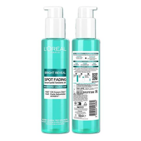Loreal Paris Bright Reveal Cilt Kusuru Karşıtı Yüz Temizleme Jeli 150 ml