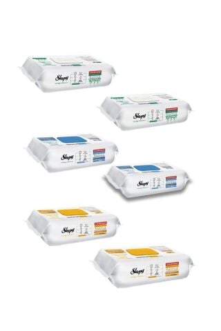 SleepyEasy Clean Beyaz Sabun Katkılı+Çamaşır Suyu Katkılı+Arap Sabunu Katkılı 6X100 (600 Yaprak)