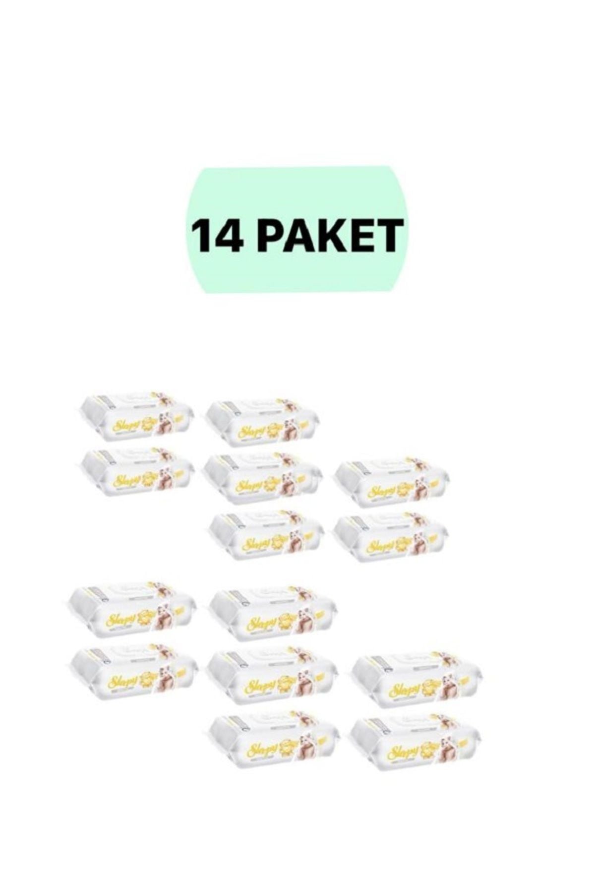 Sleepy Sensitive 90 Yaprak 14'li Paket Islak Mendil & Havlu