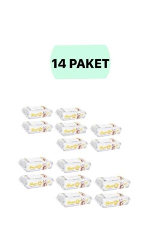 Sleepy Sensitive 90 Yaprak 14'li Paket Islak Mendil & Havlu
