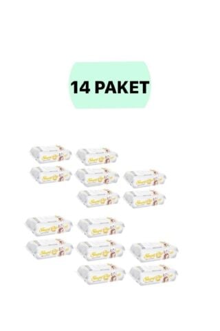 Sleepy Sensitive 90 Yaprak 14'li Paket Islak Mendil & Havlu