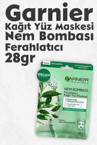 Garnier Kağıt Yüz Maskesi Ferahlatıcı Nem Bombası 28 gr