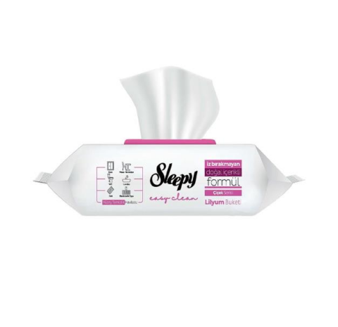 Sleepy Easy Clean Lilyum Buketi Yüzey Temizlik Havlusu 100' lü