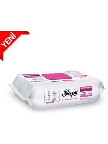 Sleepy Easy Clean Lilyum Buketi Yüzey Temizlik Havlusu 100' lü