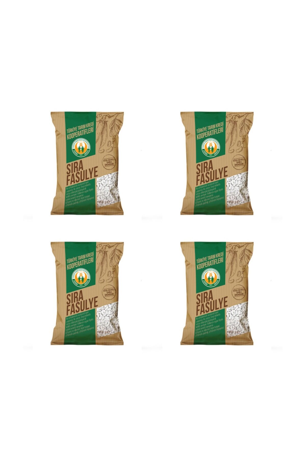 Tarım Kredi Birlik 1 kg Kuru Fasulye 7.5 mm x 4 Adet
