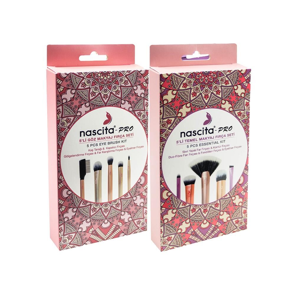 Nascita Göz Makyajı ve Temel Makyaj 5' li Fırça Seti