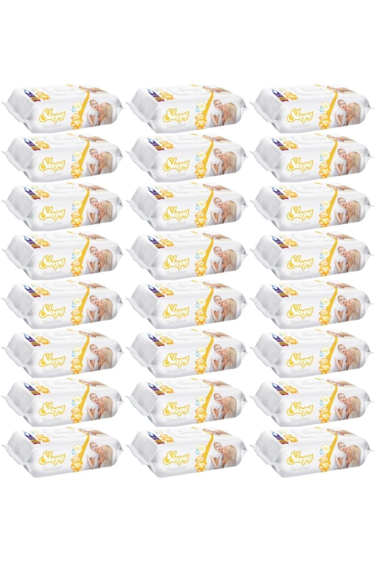 Sleepy Sensitive 90 Yaprak Islak Mendil x 24 Adet