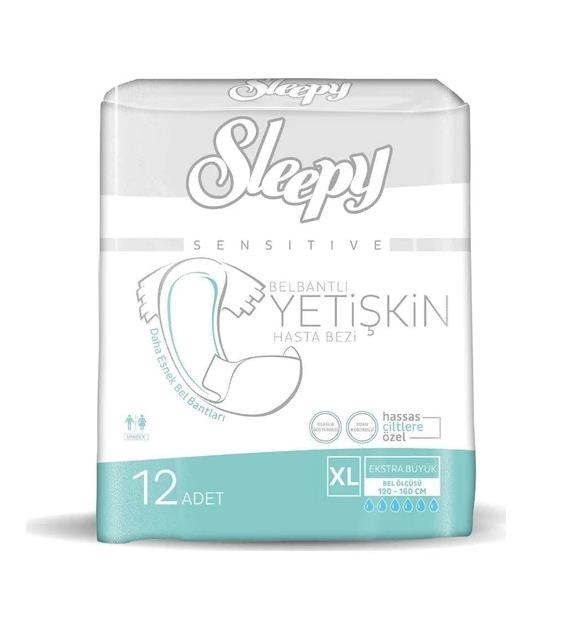 Sleepy Sensitive X Large Ekstra Büyük Boy Yetişkin Bezi 12 Adet