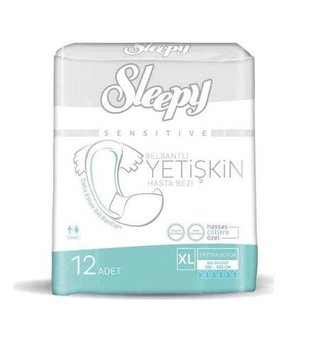 Sleepy Sensitive X Large Ekstra Büyük Boy Yetişkin Bezi 12 Adet