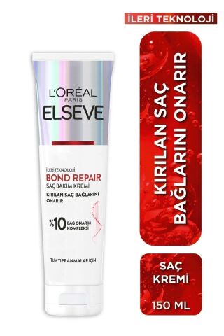Elseve Bond Repair Tüm Yıpranmalar Için Saç Bağlarını Onarıcı Bakım Kremi 150 Ml