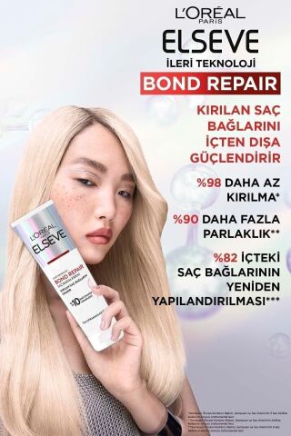 Elseve Bond Repair Tüm Yıpranmalar Için Saç Bağlarını Onarıcı Bakım Kremi 150 Ml