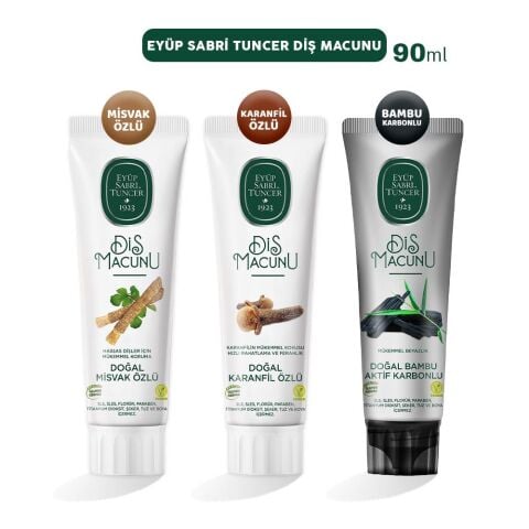 Eyüp Sabri Tuncer Diş Macunu Misvak, Karanfil ve Bambu 90 ml