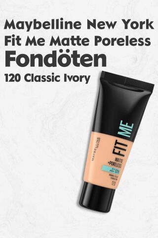Maybelline Fit Me Matte Poreless Fondöten 120 Classic Ivory
