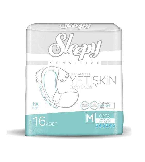 Sleepy Sensitive Medium Orta Boy Yetişkin Bezi 16 Adet