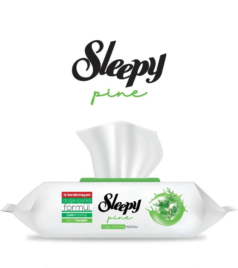 Sleepy Yüzey Temizleme Havlusu Çam Ferahlığı - Pine 100'lü