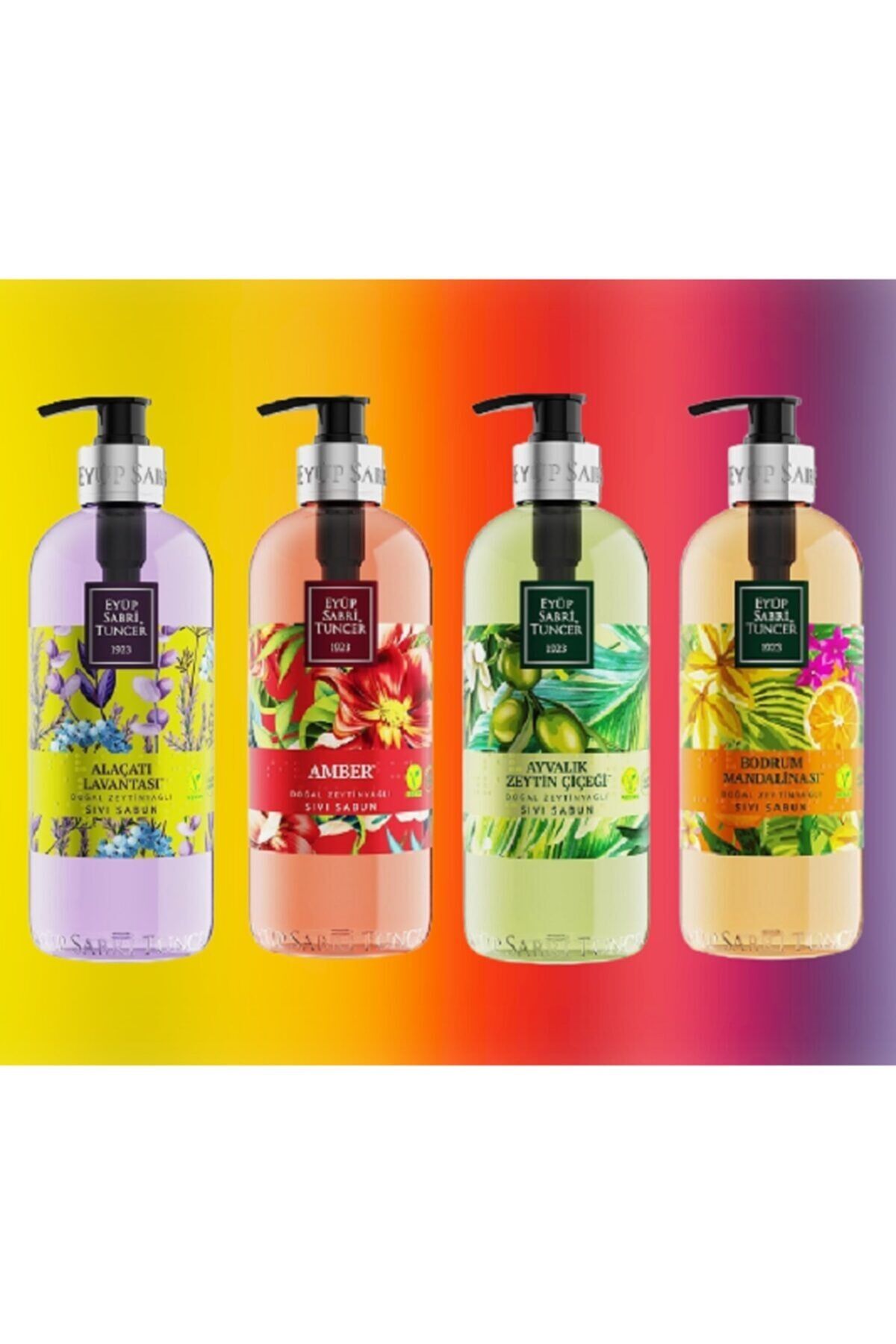 Eyüp Sabri Tuncer Bodrum Mandalinası, Lavanta, Amber ve Ayvalık Zeytin Çiçeği Sıvı Sabun 500 ml