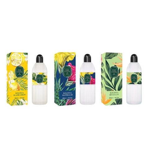 Eyüp Sabri Tuncer Kolonya Klasik Limon, Hatıralar ve Beyaz Çay Pet Şişe 400 ml