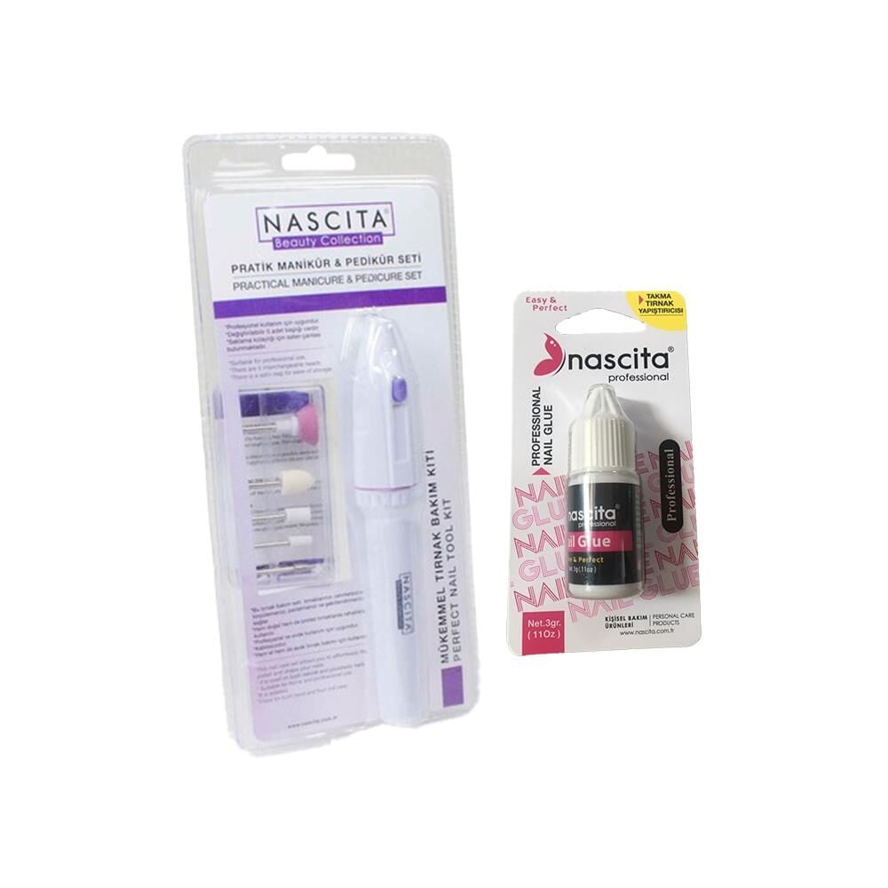 Nascita Pratik Manikür & Pedikür Seti ve Tırnak Yapıştırıcısı