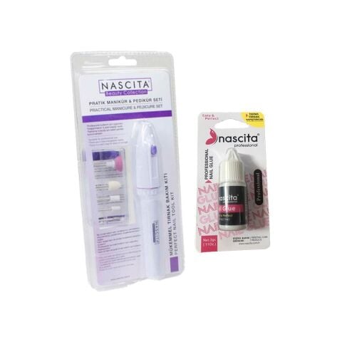 Nascita Pratik Manikür & Pedikür Seti ve Tırnak Yapıştırıcısı