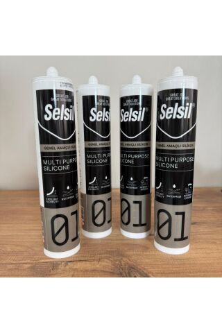 Selsil Şeffaf Silikon 4 Adet