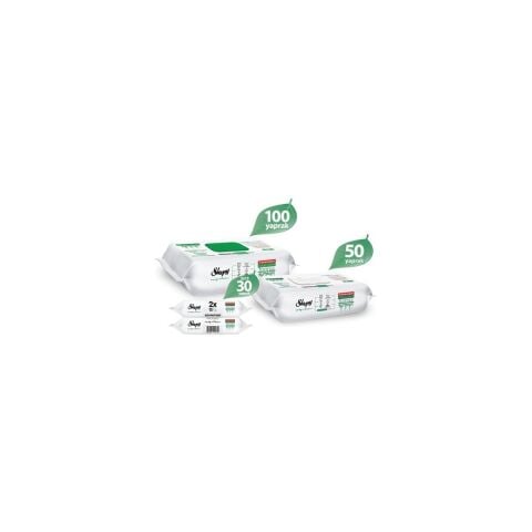 Sleepy Easy Clean Beyaz Sabun Katkılı Yüzey Temizlik Havlusu 100+50+2X15 (180 Yaprak)