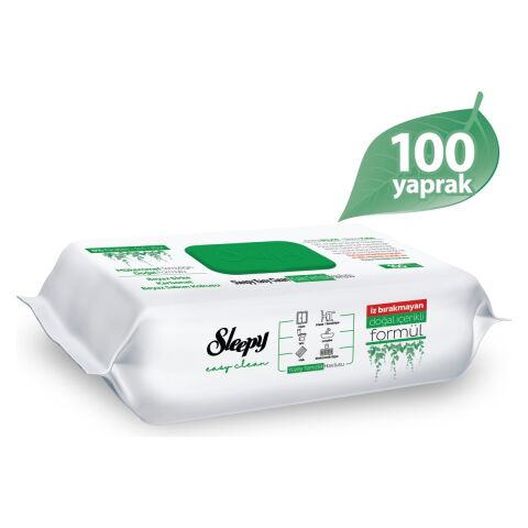 Sleepy Easy Clean Beyaz Sabun Katkılı Yüzey Temizlik Havlusu 100+50+2X15 (180 Yaprak)