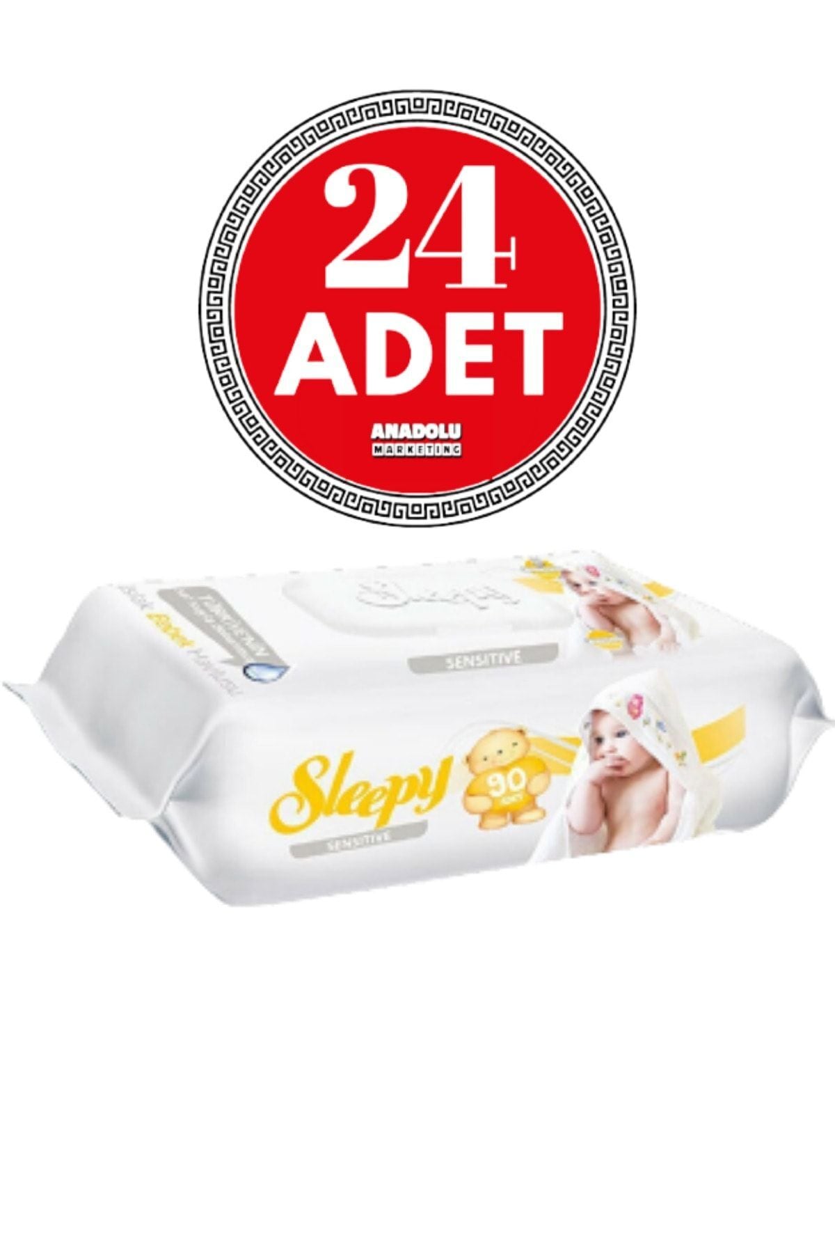 Sleepy Sensitive Islak Mendil 90 Yaprak 24 Adet