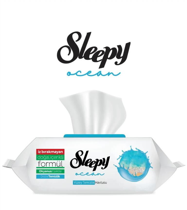 Sleepy Yüzey Temizleme Havlusu Okyanus Ferahlığı - Ocean 100'lü