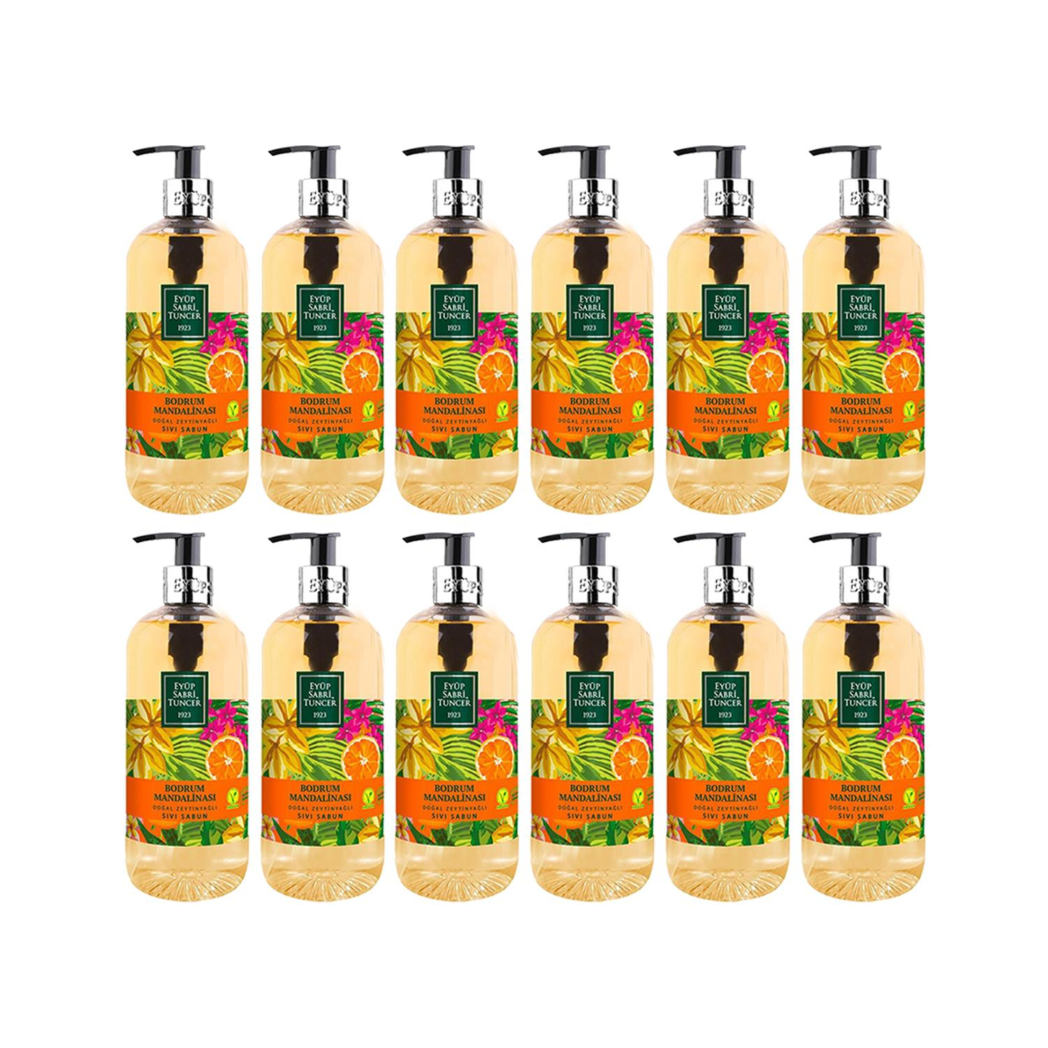 EST Bodrum Mandalinası Doğal Zeytinyağlı Sıvı Sabun 500 ml x 12