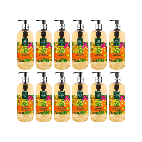 EST Bodrum Mandalinası Doğal Zeytinyağlı Sıvı Sabun 500 ml x 12