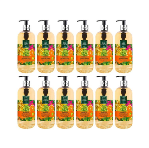 EST Bodrum Mandalinası Doğal Zeytinyağlı Sıvı Sabun 500 ml x 12
