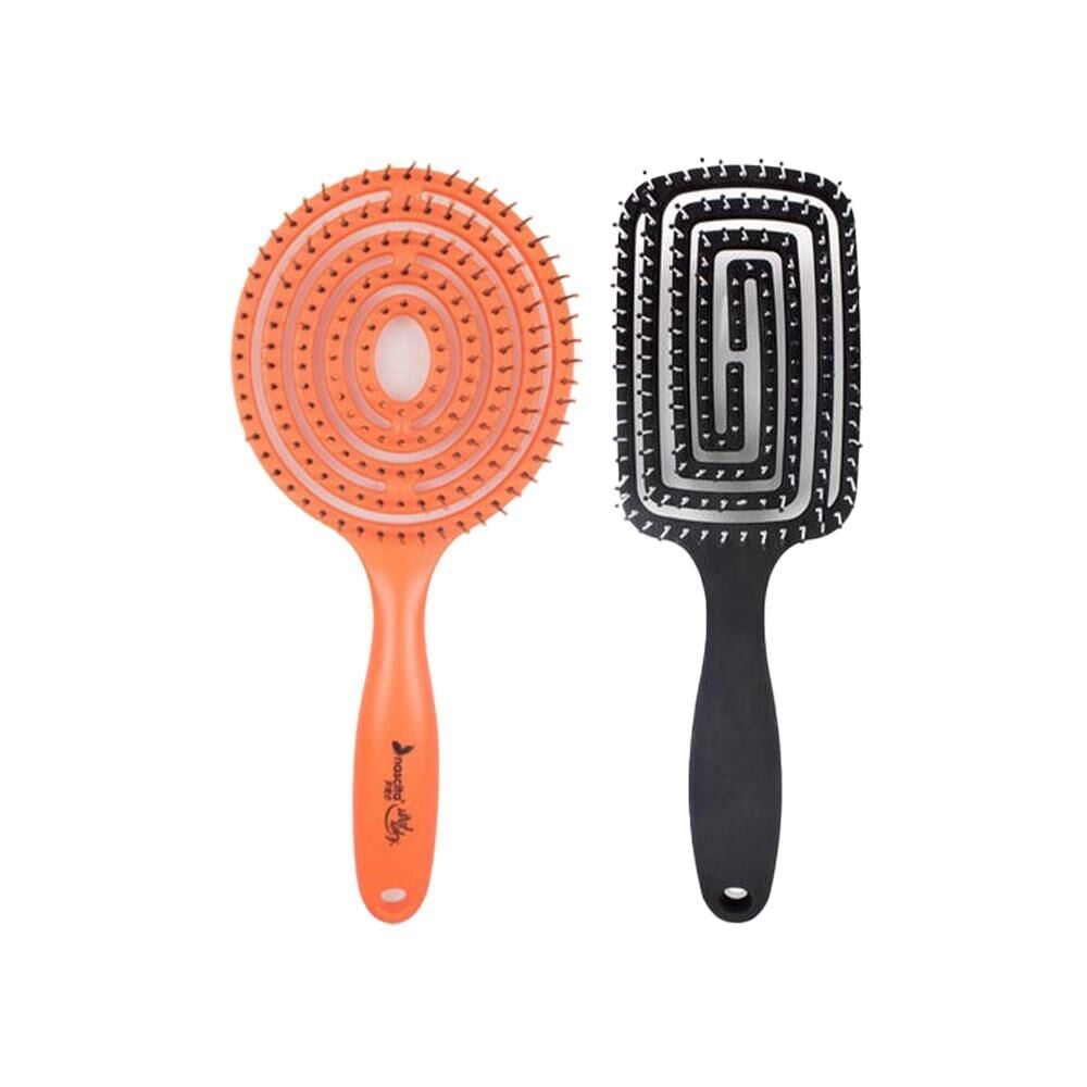 Nascita Üç Boyutlu Saç Fırçası Turuncu ve Siyah
