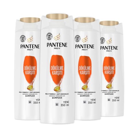 Pantene Şampuan Pro-V Dökülme Karşıtı 350 ml x 4