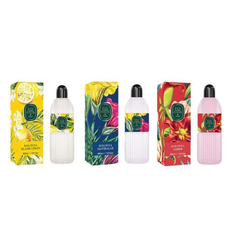 Eyüp Sabri Tuncer Kolonya Klasik Limon, Hatıralar ve Amber Pet Şişe 400 ml